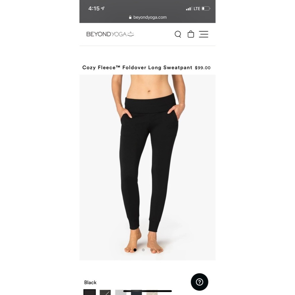 Beyond Yoga Foldover Sweatpants